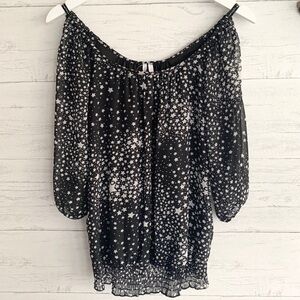 Maurices Celestial Stars Cold Shoulder Blouse
